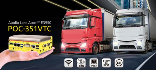 Neousys Technology POC-351VTC, An Ultra-Compact In-vehicle Fanless Computer Powered by Intel® Apollo-Lake E3950 processor